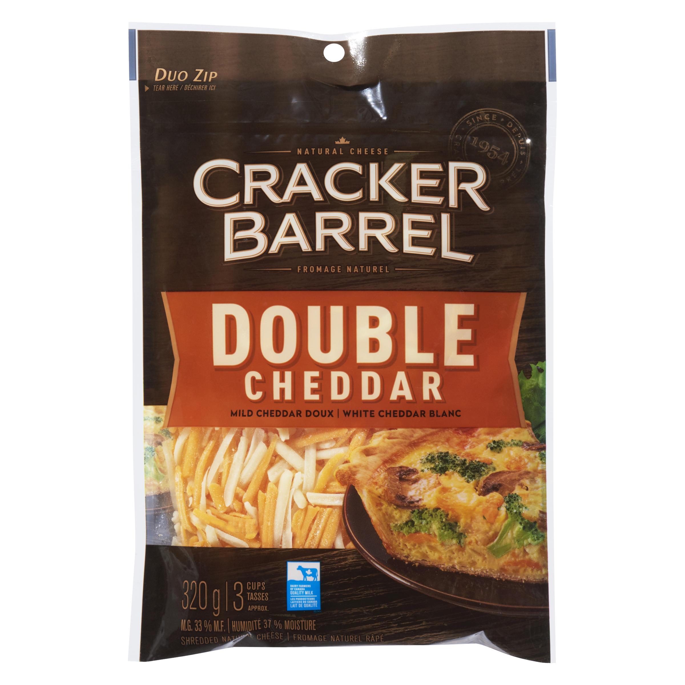 Cracker Barrel Shredded Cheese Double Cheddar